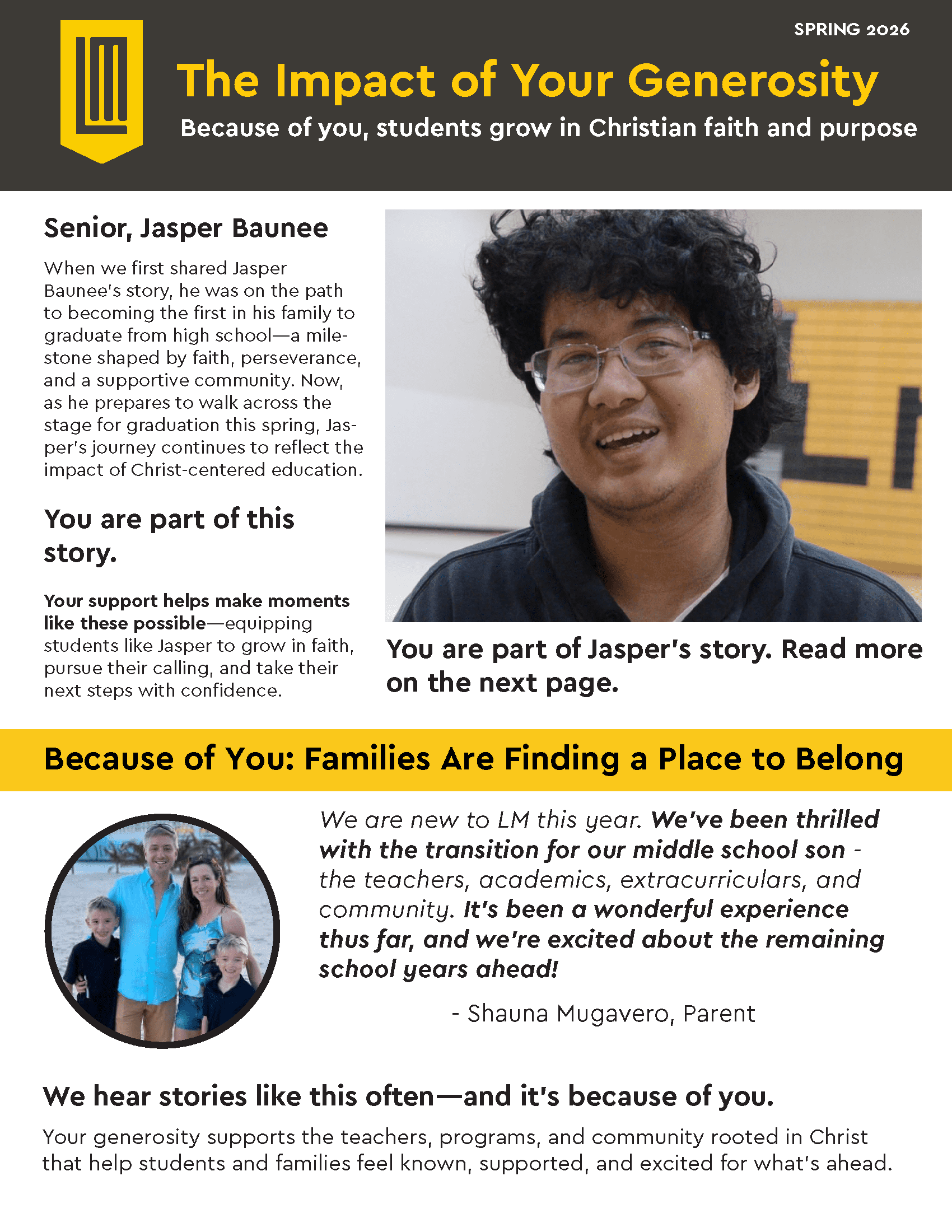 LM Impact Newsletter Spring 2026 Cover
