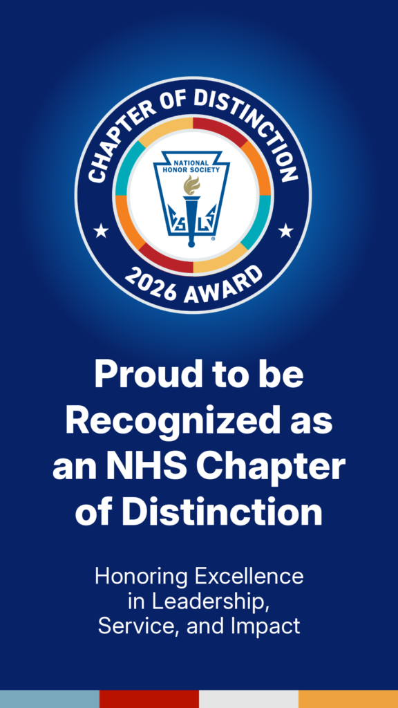 National Honor Society Chapter of Distinction Award Proud Member graphic